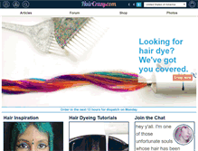 Tablet Screenshot of haircrazy.com